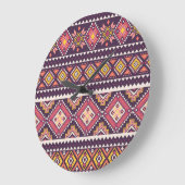 Tribal gestreepte, geometrische naadloze patroon. grote klok (Hoek)