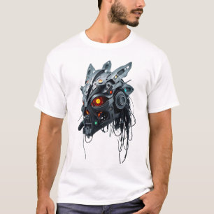 Tribal gezicht zwevend wit - Iron Mask T-shirt