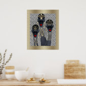 Tribal Glamor Divas Poster (Keuken)