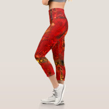 "Tribal Glow" capris met hoge taille