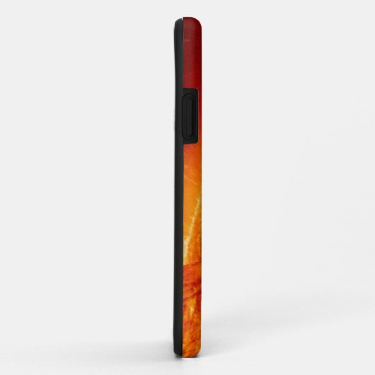 Tribal Gold Dragon & Burning Sun iPhone Case (Achterkant/rechts)