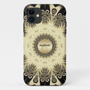  Tribal Gold Lace Monogram iPhone 5 iPhone 11 Hoesje