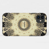  Tribal Gold Lace Monogram iPhone 5 Case-Mate iPhone Case (Achterkant (horizontaal))