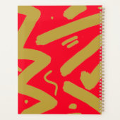 Tribal goud en rood planner (Achterkant)