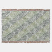Tribal Green Stripes Abstract Pattern  Deken (Voorkant)