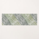Tribal Green Stripes Abstract Pattern  Yogamat (Voorkant (horizontaal))