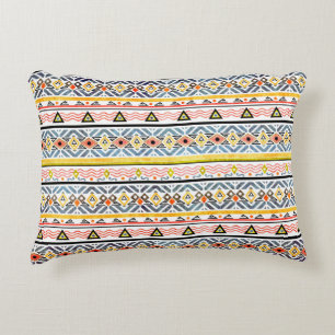 Tribal grunge ethno folk pattern in retro style accent kussen