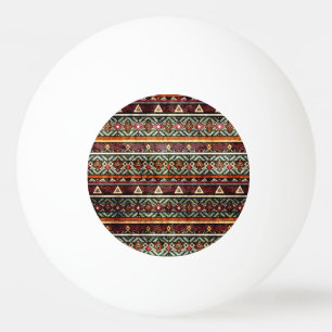 Tribal Grunge: Etno Retro Patroon Pingpongbal
