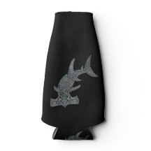 Tribal Hammerhead op zwarte fles koeler