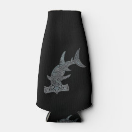 Tribal Hammerhead op zwarte fles koeler