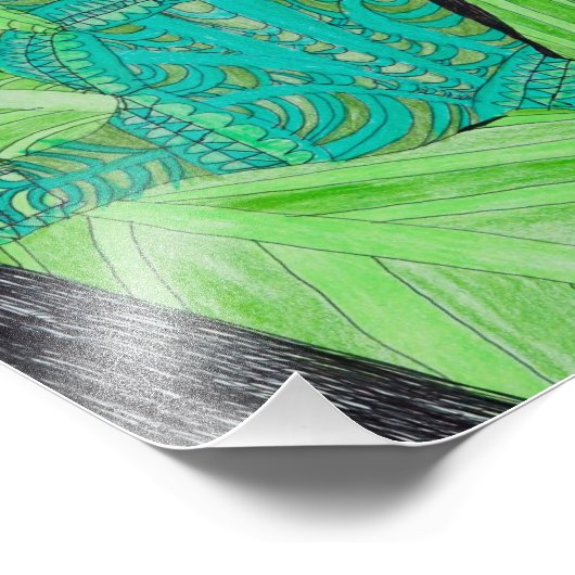 Tribal Hands Print Foto Afdruk (Hoek)