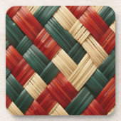 Tribal Harmony-African Basket Weave feestelijk ont Bier Onderzetter (Voorkant)