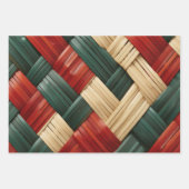 Tribal Harmony-African Basket Weave feestelijk ont Inpakpapier Vel (Voorkant 3)
