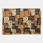 Tribal Harmony: Afrikaans geometrisch motief Theedoek (Horizontaal)