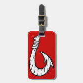 Tribal Hawaiian Fish Hook Bagagelabel (Voorkant verticaal)