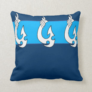 Tribal Hawaiian Fish Hook Kussen