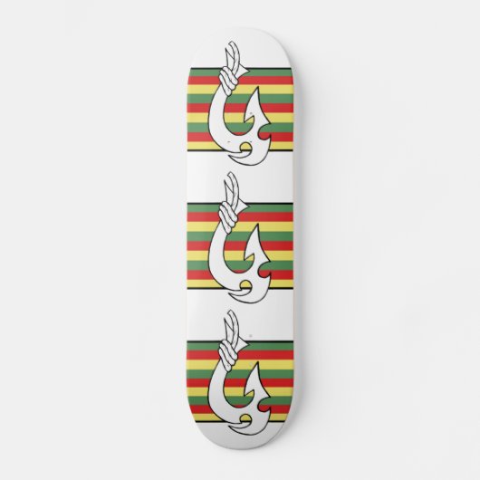Tribal Hawaiian Fish Hook Persoonlijk Skateboard (Voorkant)