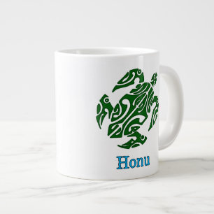 Tribal Hawaiian Green Zee Turtle Grote Koffiekop