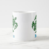 Tribal Hawaiian Green Zee Turtle Grote Koffiekop (Voorkant)