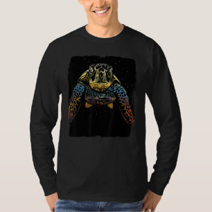 Tribal Hawaiian Maori Sun Zee Turtle Throwback Vac T-shirt