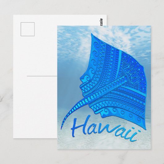 Tribal Hawaiian Stingray Briefkaart (Voorkant / Achterkant)