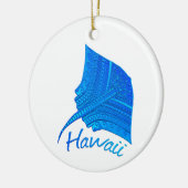 Tribal Hawaiian Stingray Keramisch Ornament (Links)