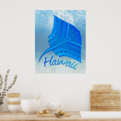 Tribal Hawaiian Stingray Poster (Keuken)