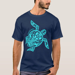 Tribal Hawaiian Turtle Cozumel T-shirt
