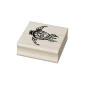 Tribal Hawaiian Zee Turtle Rubberstempel (Stempel)