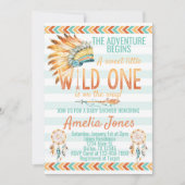 Tribal Headdress Verjaardagsfeest Uitnodiging Sina (Voorkant)