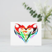 Tribal Heart Briefkaart (Staand voorkant)