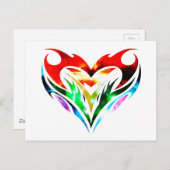 Tribal Heart Briefkaart (Voorkant / Achterkant)