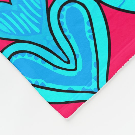 Tribal Heart Mandala Vispatroon Ontwerp Fleece Deken (Hoek)