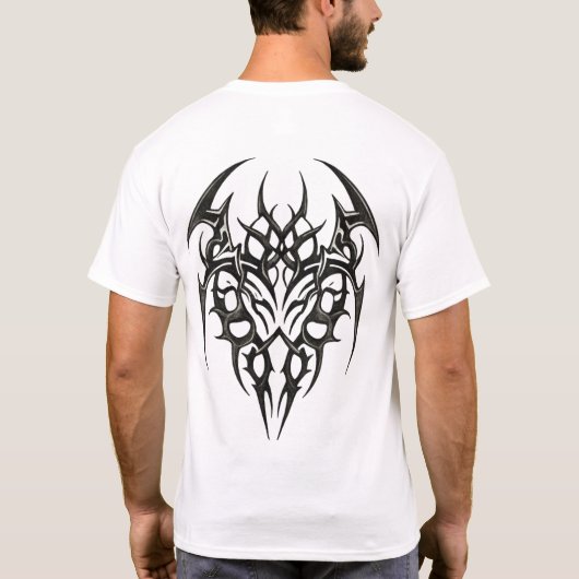 Tribal Heart Scrollwork T-shirt (Achterkant)