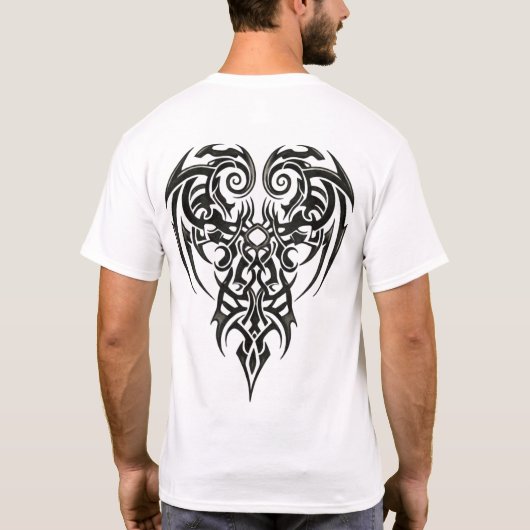 Tribal Heart Shield T-shirt (Achterkant)