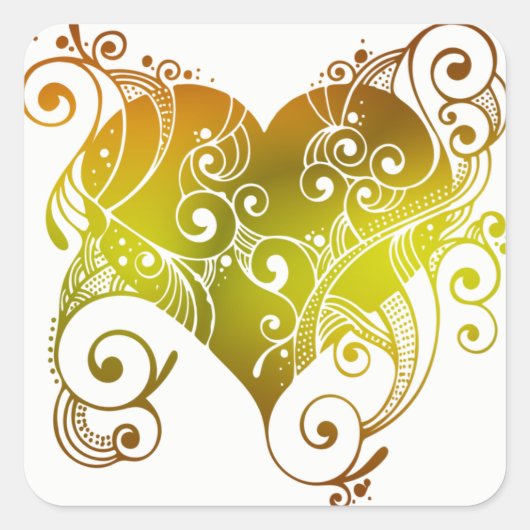 Tribal Heart Sticker (Voorkant)