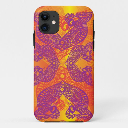 Tribal Henna Bird Tattoo Case-Mate iPhone Case (Achterkant)