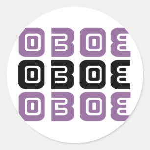 Tribal hobo muziek ronde sticker