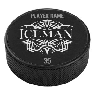Tribal Hockey (Iceman) gepersonaliseerd Puck
