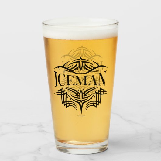 Tribal Hockey (Iceman) Glas (Voorkant gevuld)