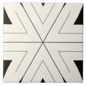 Tribal Home Black & White Tegeltje (Voorkant)