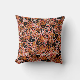 Tribal hoofd illustratie motief patroon kussen