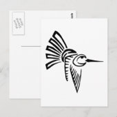 Tribal Hummingbird Briefkaart (Voorkant / Achterkant)
