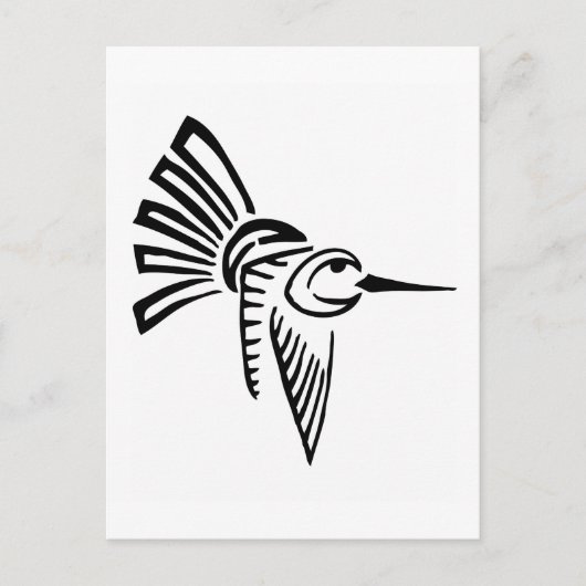 Tribal Hummingbird Briefkaart (Voorkant)