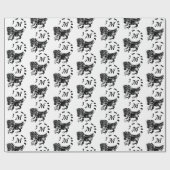 Tribal Iguana Monogram Cadeaupapier (Vlak)