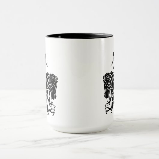 Tribal Iguana Monogram Mok (Midden)