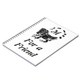 Tribal Iguana Monogram Notitieboek (Linkerzijde)