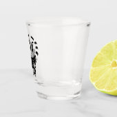 Tribal Iguana Monogram Shot Glas (Rechts)