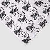 Tribal Iguana Monogram Tissuepapier (Detail)