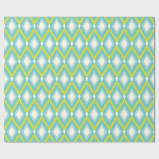 Tribal Ikat Chevron Cadeaupapier (Vlak)